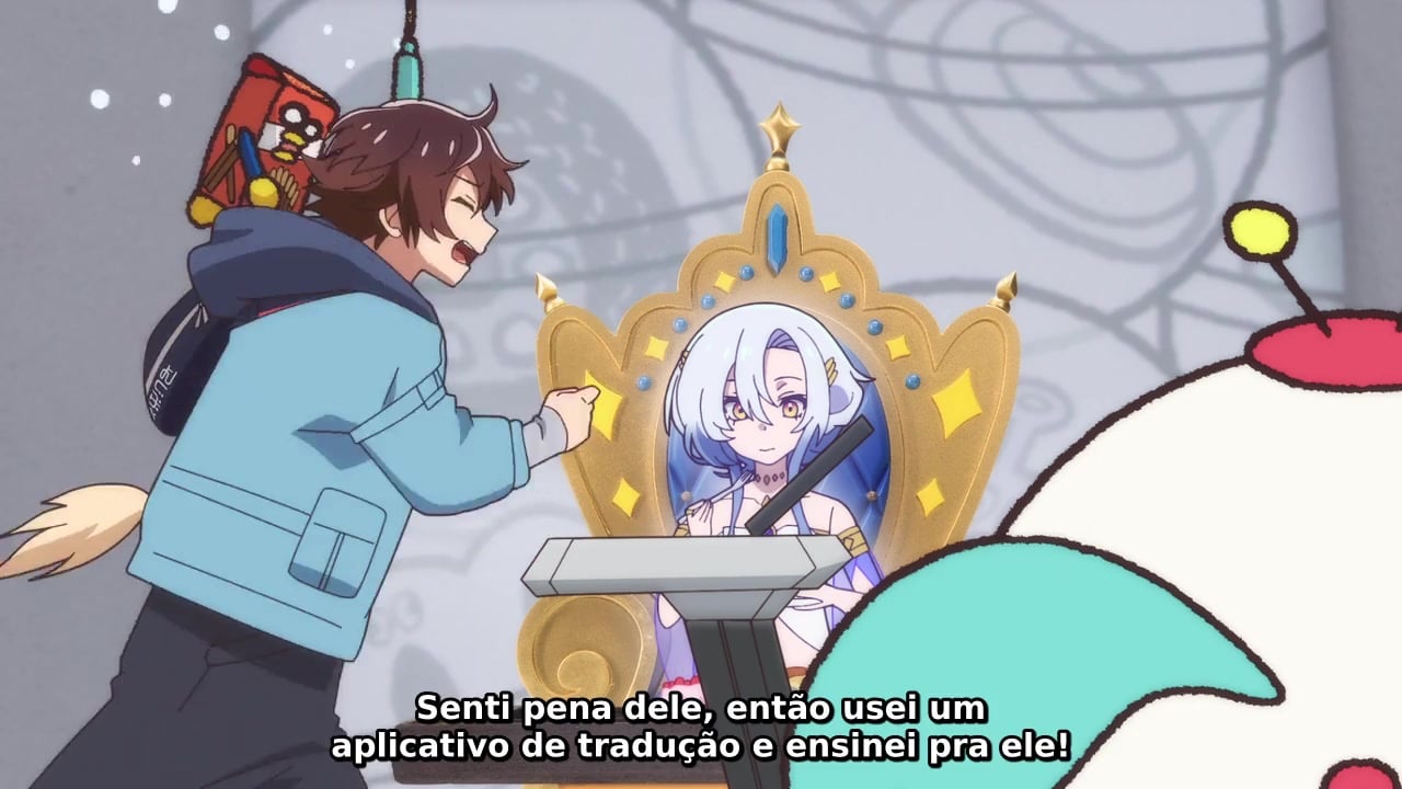 Megami “Isekai Tensei Nani ni Naritai desu ka” Ore “Yuusha no Rokkotsu de” Episódio 5